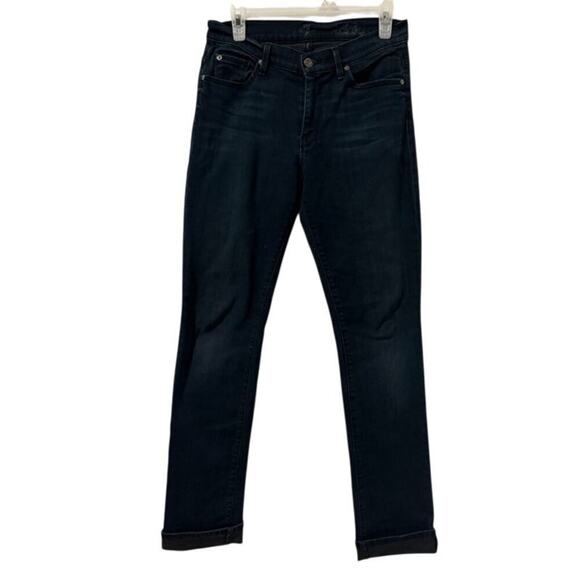 7 For All Mankind Pants - NWOT Womens 7 Mankind Dark Wash Mid-rise Straight Leg Jean Size 28
